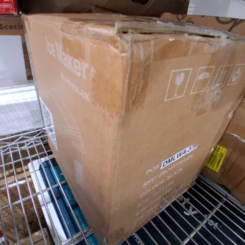 COUNTERTOP ICE MAKER WITH HANDLE AND SCOOP - 26LB - BLACK (MODEL: WBJ-10A) image 5