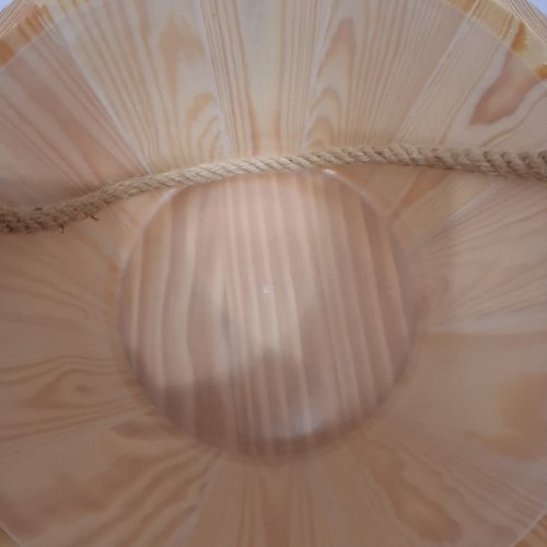 GMSXCC SAUNA WOODEN BUCKET - 7.5" X 10.9" - BROWN image 4
