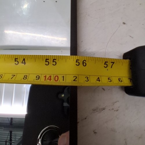 MODERN FULL LENGTH FREE STANDING MIRROR - 56" X 20.5" - BLACK FRAME image 4