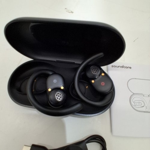 SOUNDCORE BY ANKER V30I OPEN-EAR HEADPHONES, ULTRA-COMFORT, LIGHTWEIGHT DESIGN, SNUG FIT, ERGONOMIC EAR HOOKS, ROBUST BASS, 36H PLAYTIME, BLUETOOTH 5.3, APP CONTROL- BLACK (MODEL: V30I) image 4