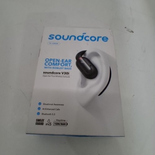 SOUNDCORE BY ANKER V30I OPEN-EAR HEADPHONES, ULTRA-COMFORT, LIGHTWEIGHT DESIGN, SNUG FIT, ERGONOMIC EAR HOOKS, ROBUST BASS, 36H PLAYTIME, BLUETOOTH 5.3, APP CONTROL- BLACK (MODEL: V30I) image 5