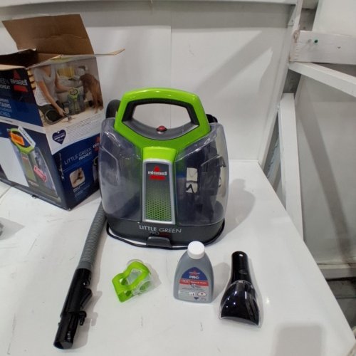 BISSELL LITTLE GREEN PORTABLE DEEP CLEANING VACUUM - 37OZ TANK MAX - GREEN/GREY (MODEL : 2513B) image 3