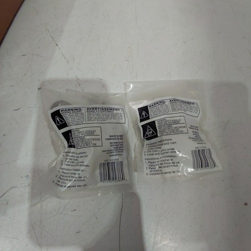 2 (2PK) STYLEWELL DOUBLE ROBE HOOK - SILVER (ITEM: 1001947731) image 3