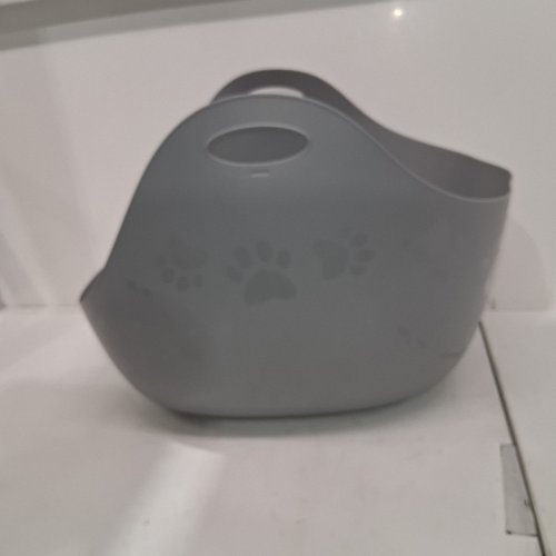 LITTER GENIE CAT LITTER BOX, FLEXIBLE PLASTIC WITH POUR SPOT - GREY image 4