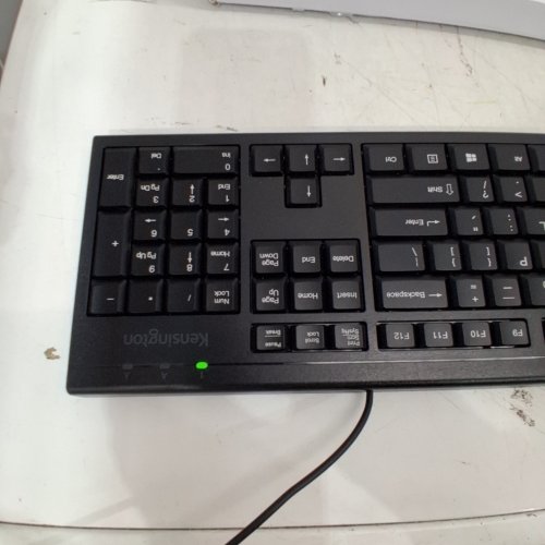 2PC KENSINGTON WIRED KEYBOARD FOR LIFE DESKTOP SET WITH MOUSE - BLACK image 3