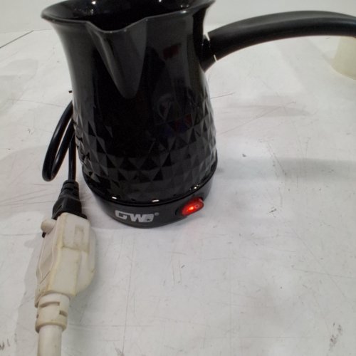 GW COFFEE POT ELECTRIC STAINLESS STEEL COFFEE MAKER - 21OZ - BLACK image 2