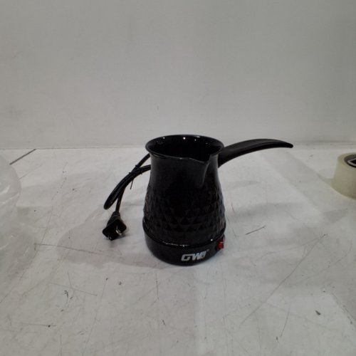 GW COFFEE POT ELECTRIC STAINLESS STEEL COFFEE MAKER - 21OZ - BLACK image 3