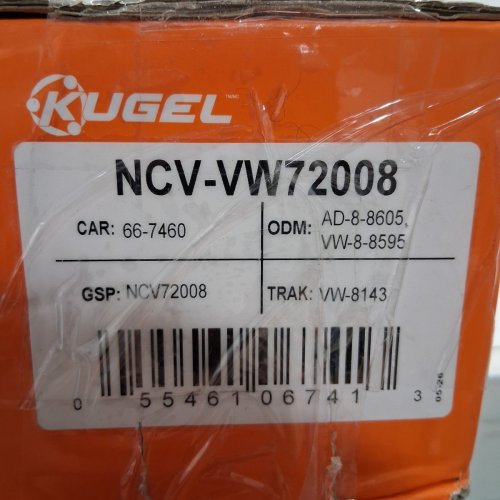 KUGEL FRONT PASSENGER SIDE CV AXLE ASSEMBLY FOR SELECT VOLKSWAGEN AND AUDI VEHICLES (MODEL: NCV-VW72008) image 6