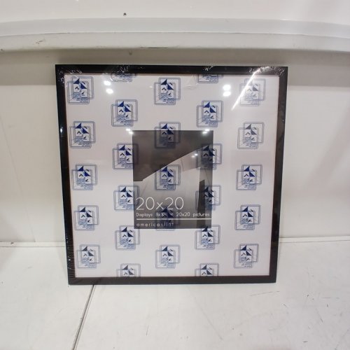 AMERICANFLAT PICTURE FRAME WITH POLISHED PLEXIGLASS - 20" X 20" - BLACK image 2