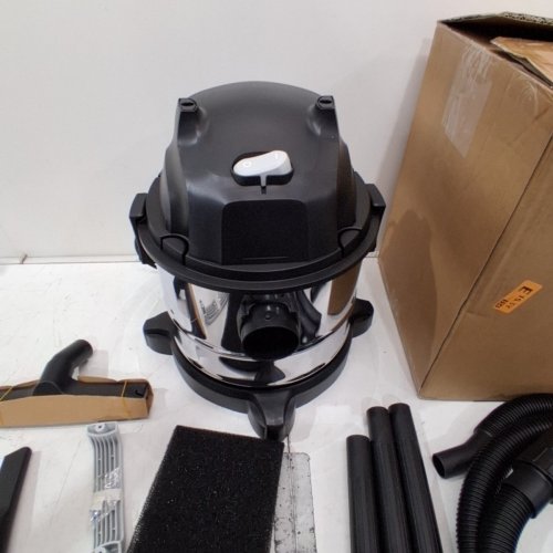 AMAZON BASICS ROLLING WET/DRY VACUUM - 4GAL - STAINLESS STEEL/BLACK image 2