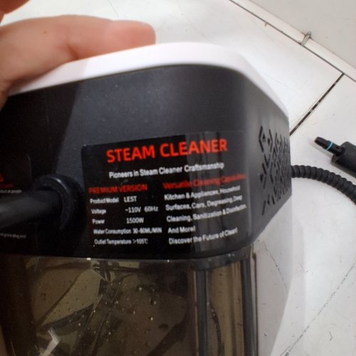 HELIME HANDHELD STEAM CLEANER - 110 V 1500W - 1800 ML TANK - BLACK / WHITE (MODEL: L5T) image 6