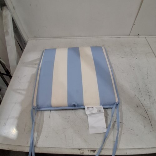ROOM ESSENTIALS OUTDOOR SEAT CUSHION - 17" X 17" - CLEAN BLUE STRIPE image 3
