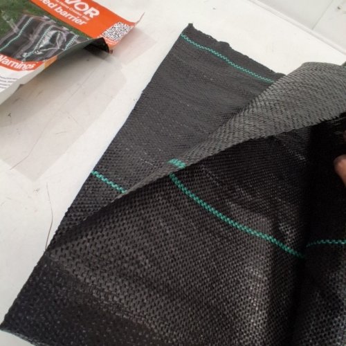POLYPROPYLENE WOVEN WEED BARRIER FABRIC - 3FT X 50FT - BLACK (MODEL: 3*50FT90) image 3