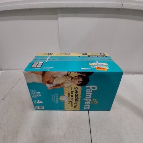 116PK PAMPERS SWADDLERS DIAPERS - SIZE 4 image 3