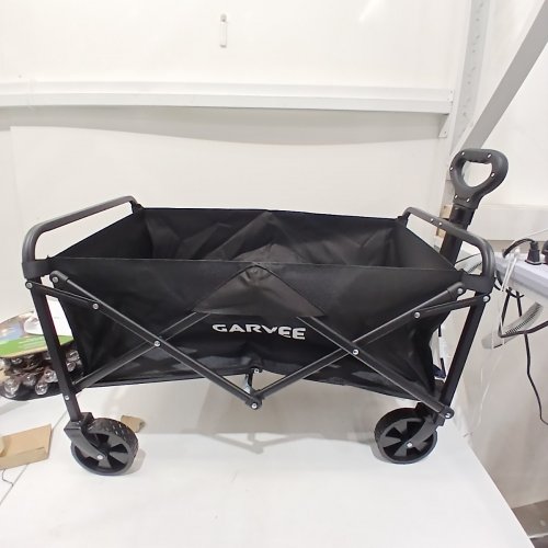 GARVEE COLLAPSIBLE WAGON CART, HEAVY DUTY FOLDING WAGON-220LBS- BLACK (MODEL:PPG-356Q17WS) image 2