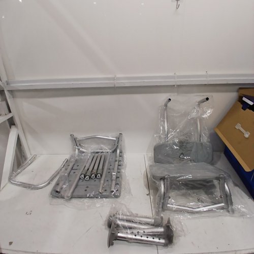 MEDLINE TRANSFER BENCH WITH BACK, KNOCKDOWN - GREY (MODEL: G3-100KBRX1) image 2