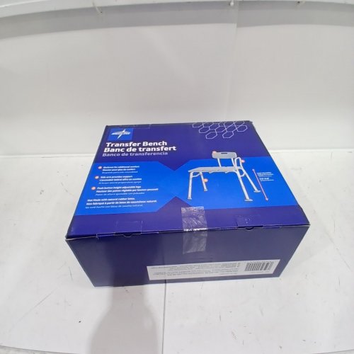 MEDLINE TRANSFER BENCH WITH BACK, KNOCKDOWN - GREY (MODEL: G3-100KBRX1) image 5