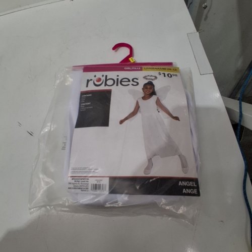 3PC GIRLS RUBIES ANGEL COSTUME - LARGE (10-12) - WHITE (STYLE: 887749) image 2