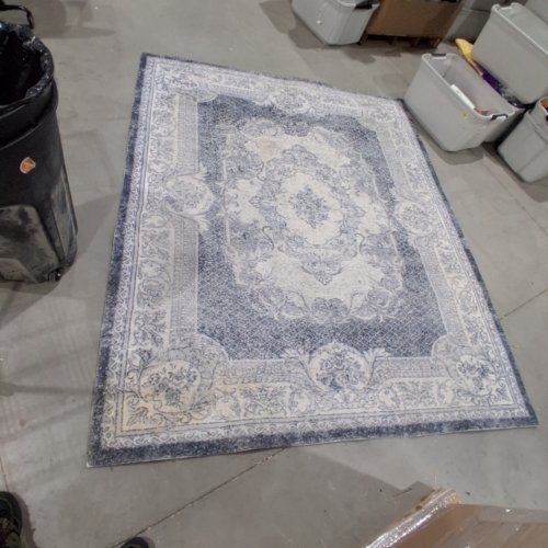 RUGGABLE WASHABLE STAIN RESISTANT CARPET - 8FT X 10FT - PERSIA BLUE image 4