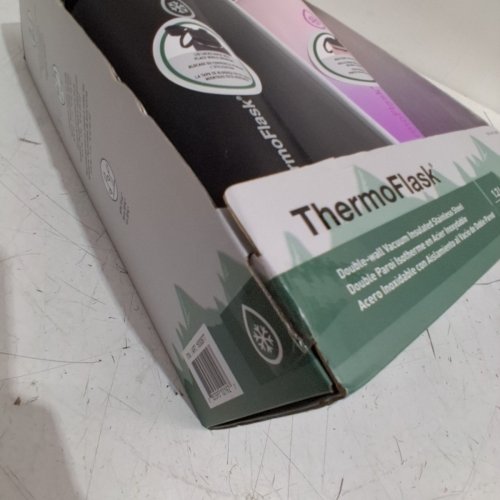 2PK THERMOFLASK STAINLESS STEEL BOTTLE - 40OZ - BLACK/PURPLE (MODEL:1630877) image 3