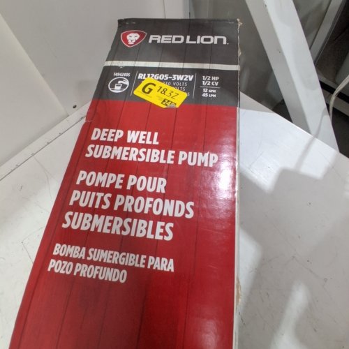 RED LION DEEP WELL SUBMERSIBLE PUMP - 1/2 H/P, 230 V, 12 GPM (MODEL: RL12G05-3W2V) image 3