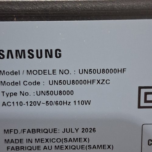 SAMSUNG CRYSTAL UHD U8000H 4K VISION AI SMART TV TELEVISION - 50" - BLACK (MODEL: UN50U8000HF) image 15