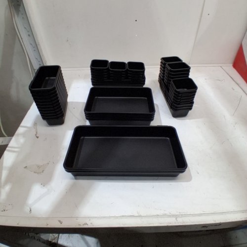 53PC TOOL BOX ORGANIZER TRAY DIVIDERS - BLACK image 2