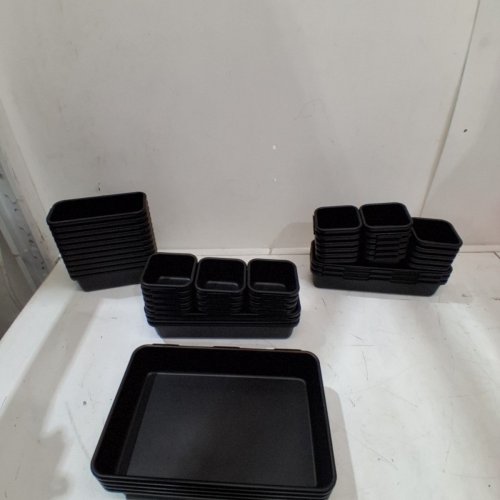 53PC TOOL BOX ORGANIZER TRAY DIVIDERS - BLACK image 3