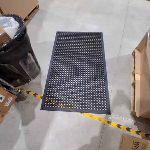 ANTI FATIGUE DRAINAGE NON SLIP FLOOR MAT - 5FT X 3FT - BLACK image 2