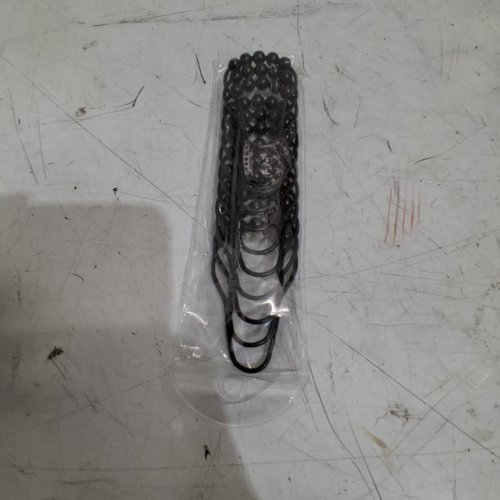 12PC SHOWER CURTAIN ROD RINGS - BLACK image 3
