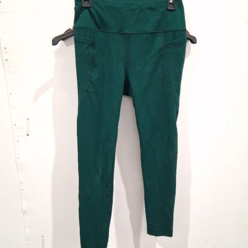 WOMEN'S ATHLETIC WORKS LEGGINGS WITH POCKETS - MEDIUM - GREEN image 2