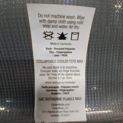 CLEVERMADE PACIFICA 50-CAN COLLAPSIBLE COOLER - BLUE\BROWN - (MODEL:1977697) image 2