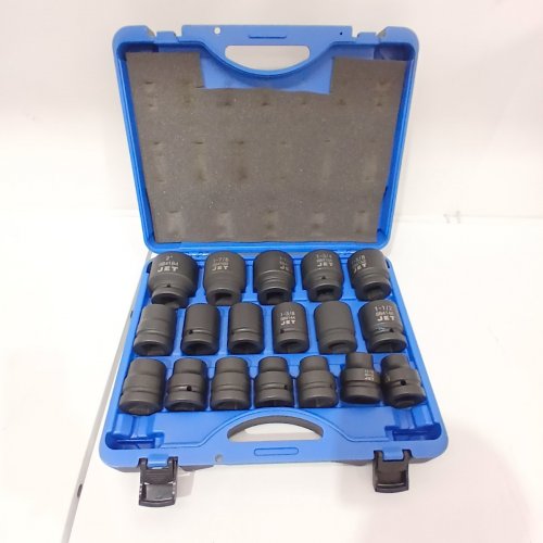 18PC JET DRIVE 6 POINT SAE IMPACT SOCKET SET - BLUE (MODEL: PS1801) image 2