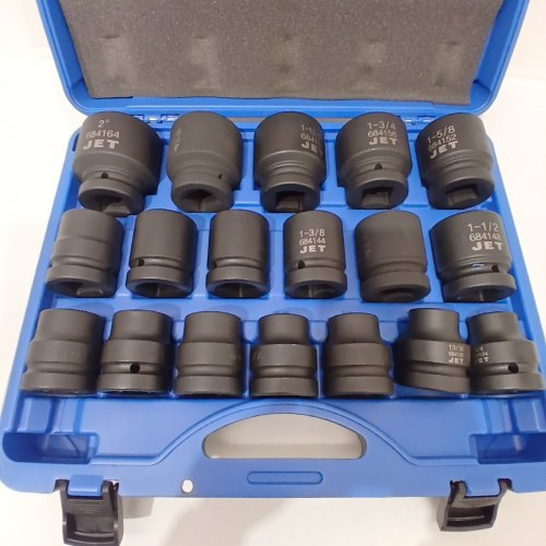 18PC JET DRIVE 6 POINT SAE IMPACT SOCKET SET - BLUE (MODEL: PS1801) image 3
