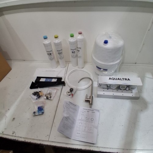 AQUALTRA 4-STAGE REVERSE OSMOSIS WATER FILTRATION SYSTEM - WHITE (MODEL: USF-4RF-100) image 3