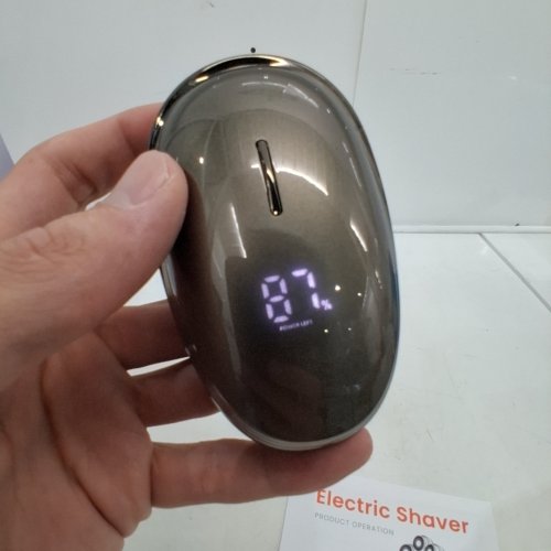 WEQEE 5 IN 1 WATERPROOF ELECTRIC HEAD SHAVER - 5W - 90MIN RUNTIME - SILVER/BRONZE (MODEL: HM-1698) image 2