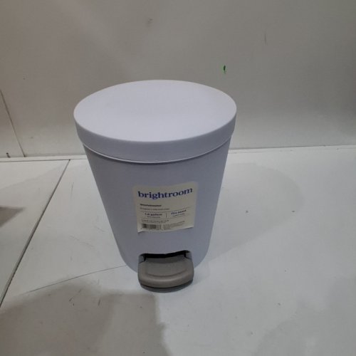 BRIGHTROOM STEP PEDAL WASTEBASKET - 1.6 GAL - GRAY/WHITE image 3