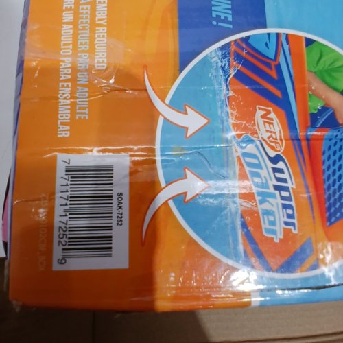 NERF SUPER SOAKER MEGAFORCE BATTLE TANK RIDE-ON WITH POOL-FED MEGA WATER BLASTER - ORANGE AND BLUE (MODEL: SOAK-7252) image 4