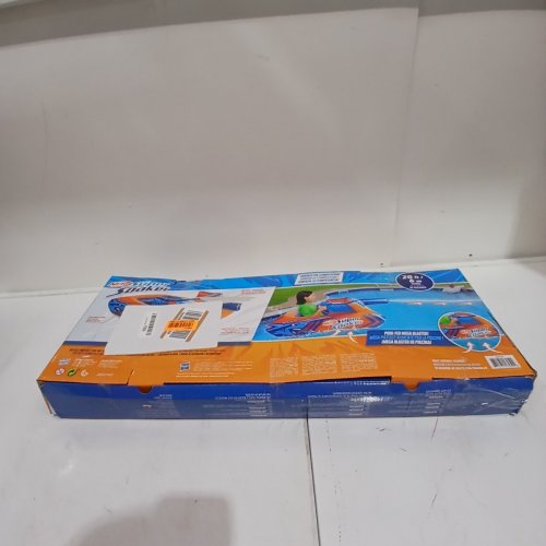 NERF SUPER SOAKER MEGAFORCE BATTLE TANK RIDE-ON WITH POOL-FED MEGA WATER BLASTER - ORANGE AND BLUE (MODEL: SOAK-7252) image 5