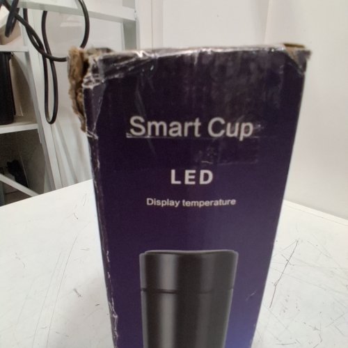 LED TEMPERATURE DISPLAY SMART CUP - *CUSTOMIZED* - 17 OZ - WHITE / BLACK image 9