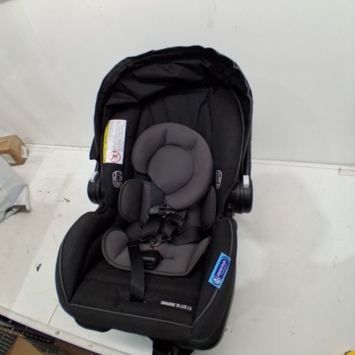 GRACO SNUGRIDE 35 LITE LX INFANT CAR SEAT - 4-35LBS CAPACITY - GOTHAM FASHION BLACK/GREY (MODEL: 2143034) image 3