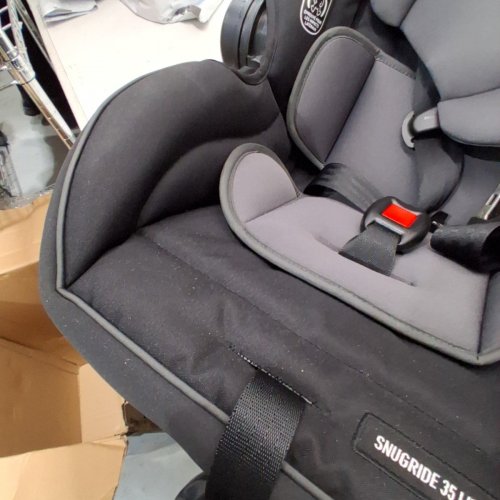 GRACO SNUGRIDE 35 LITE LX INFANT CAR SEAT - 4-35LBS CAPACITY - GOTHAM FASHION BLACK/GREY (MODEL: 2143034) image 7