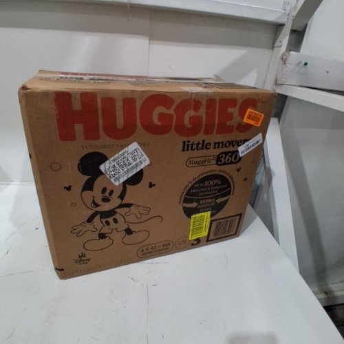 168PK HUGGIES LITTLE MOVERS DIAPERS HUGGFIT WITH 360° WAISTBAND - SIZE 3 image 3