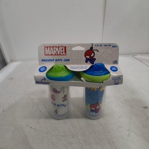 2PK THE FIRST YEARS MARVEL SUPERHERO INSULATED SIPPY CUPS - 9OZ - MULTICOLOUR image 2