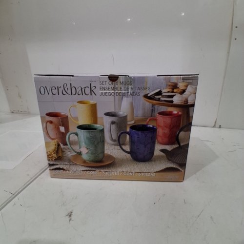 6PK OVER & BACK ARCH MUGS - 480ML - ASSORTED COLORS (MODEL: 1640268) image 2
