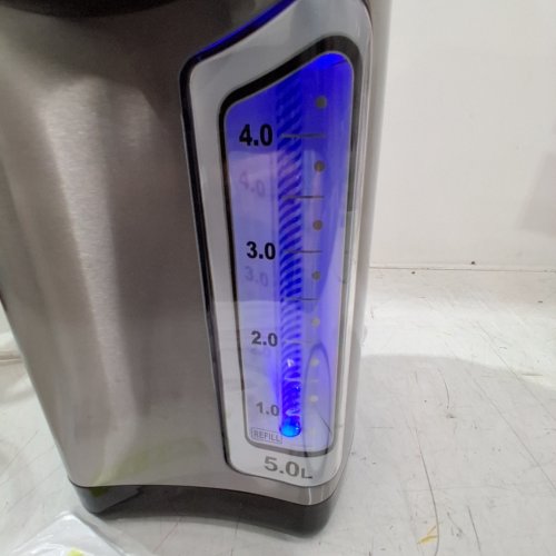 NUTRICHEF STAINLESS STEEL ELECTRIC HOT WATER DISPENSER - 5L - SILVER/BLACK (MODEL: NCHUB35) image 3