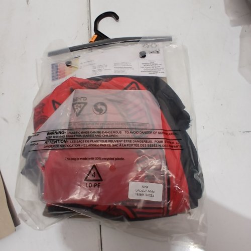 3PC BOYS RUBIES NINJA COSTUME - MEDIUM (8/10) - BLACK/RED (STYLE: 1000486) image 3