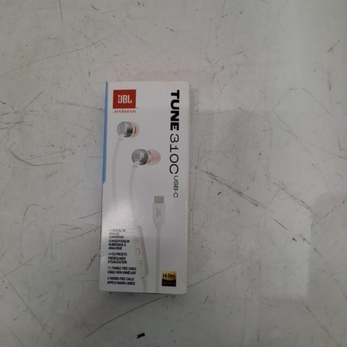 JBL TUNE 310C WIRED HI-RES EARBUDS WITH TANGLE FREE CABLE AND 3 BUTTON REMOTE - USB-C - WHITE (MODEL: VIPRB-T310C) image 4