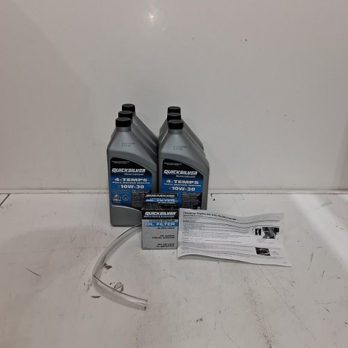 8PC QUICKSILVER 4-STROKE MARINE OIL CHANGE KIT - 1L- SAE 10W-30 (ITEM: 8M0107511) image 3