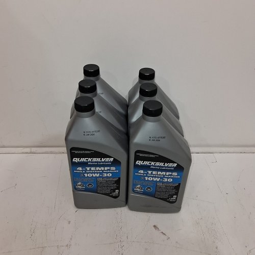 8PC QUICKSILVER 4-STROKE MARINE OIL CHANGE KIT - 1L- SAE 10W-30 (ITEM: 8M0107511) image 4